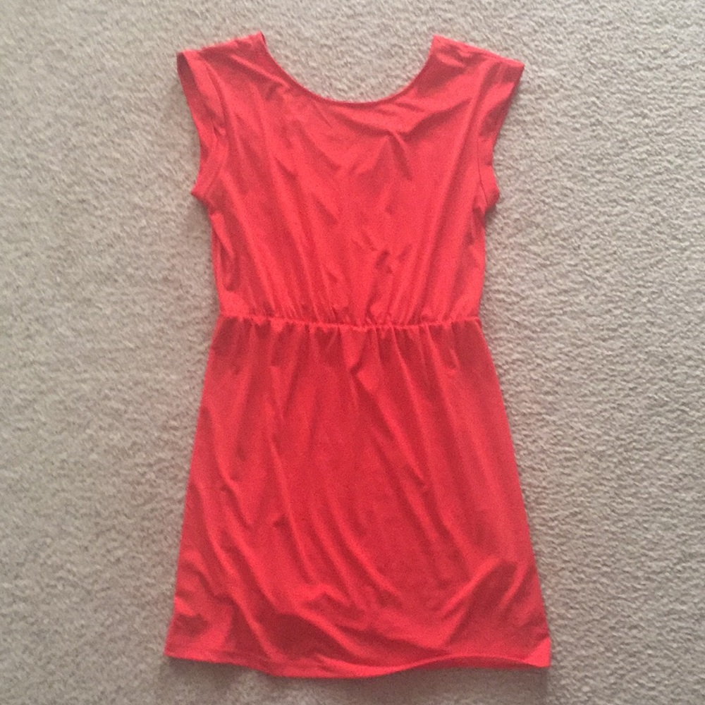 Forever 21 red elastic waist dress